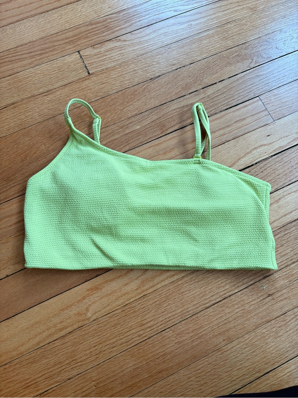 Old Navy Lime Green One-Shoulder Crop Top